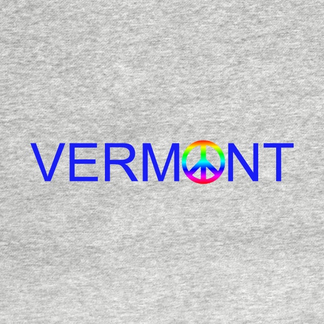 Vermont Rainbow Peace Sign by alittlebluesky